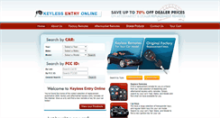 Desktop Screenshot of keylessentryonline.com